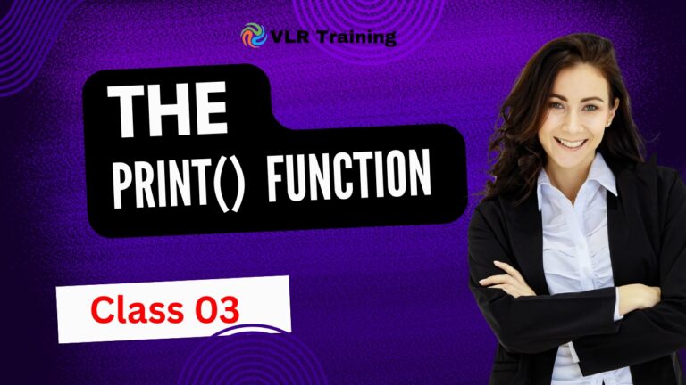 The print() Function