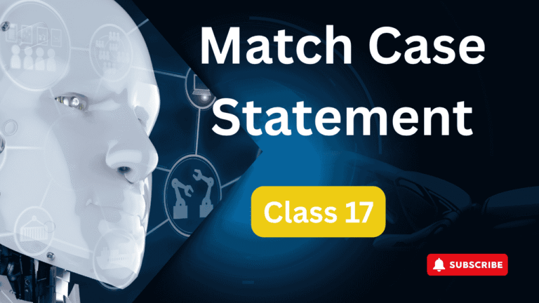 Patterns in Nested For loop || match Case Statement 17th class