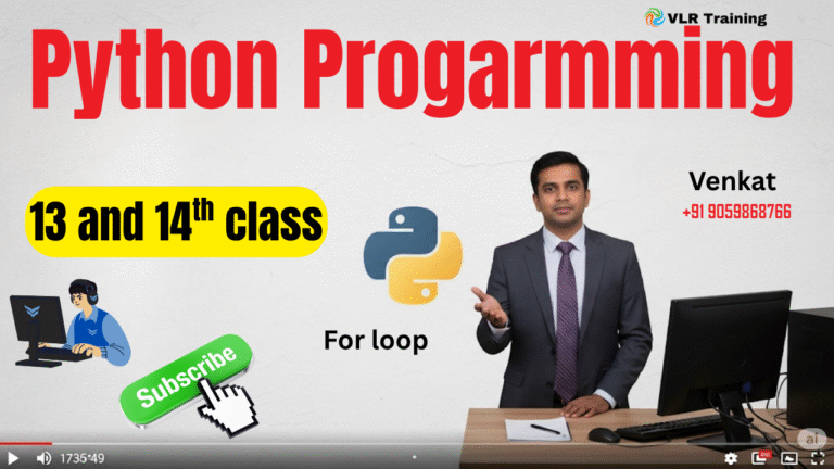 For loop 13 and 14th class