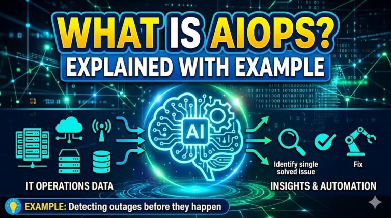 What is AIOps explain with example in telugu And english