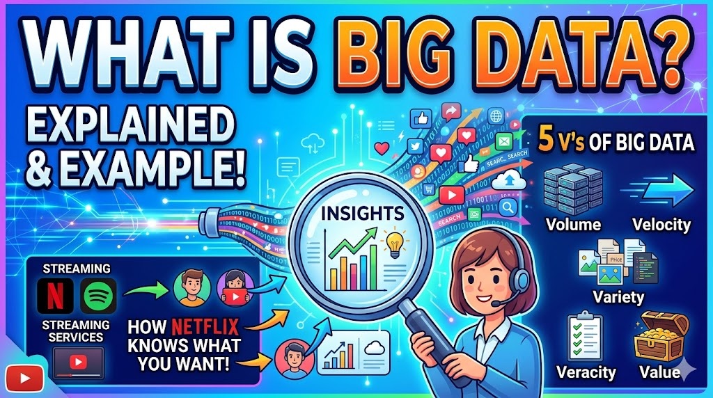 What is Big Data explain with example in telugu and english