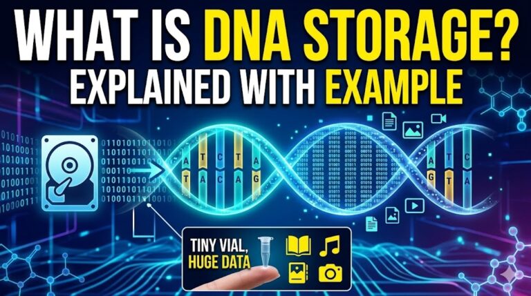 What is DNA Storage explain with example in telugu and english