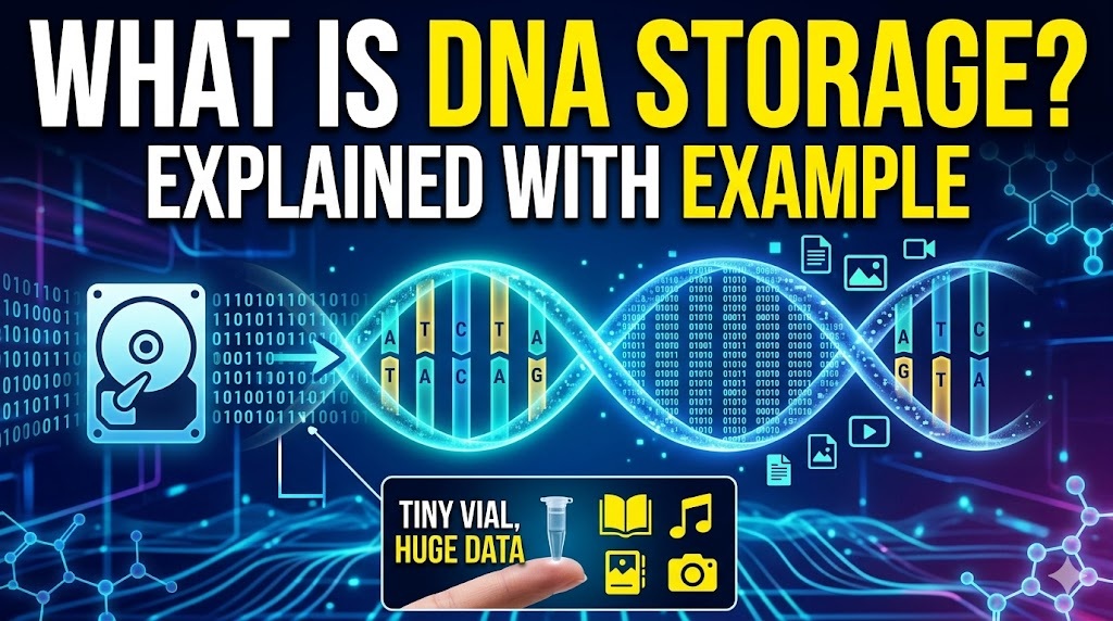 What is DNA Storage explain with example in telugu and english