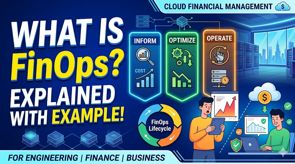 What is FinOps explain with example in Telugu and english