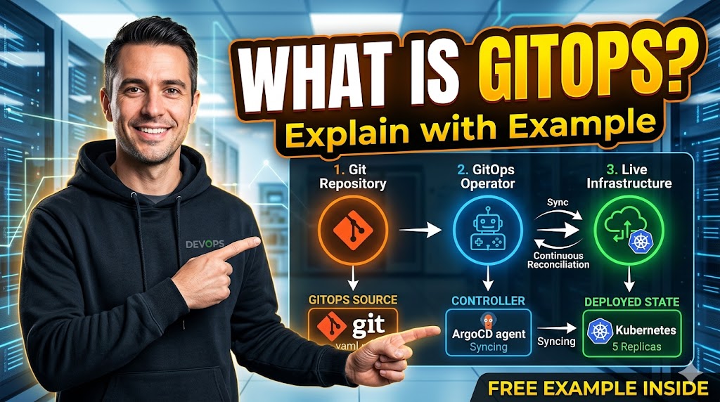 What is GitOps explain with example in telugu and english