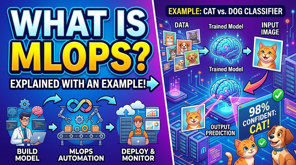 What is MLOps explain with example in Telugu and english