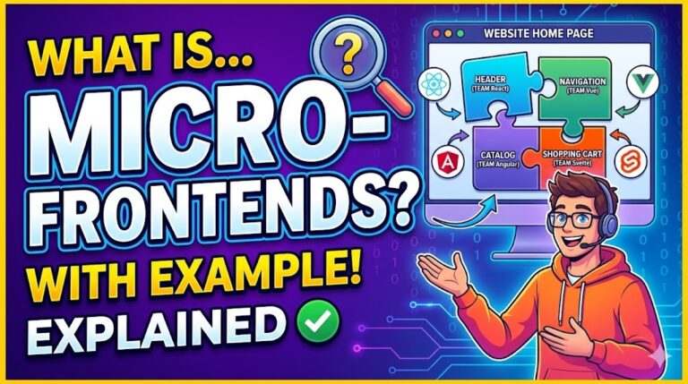 What is Micro-frontends explain with example in Telugu And English