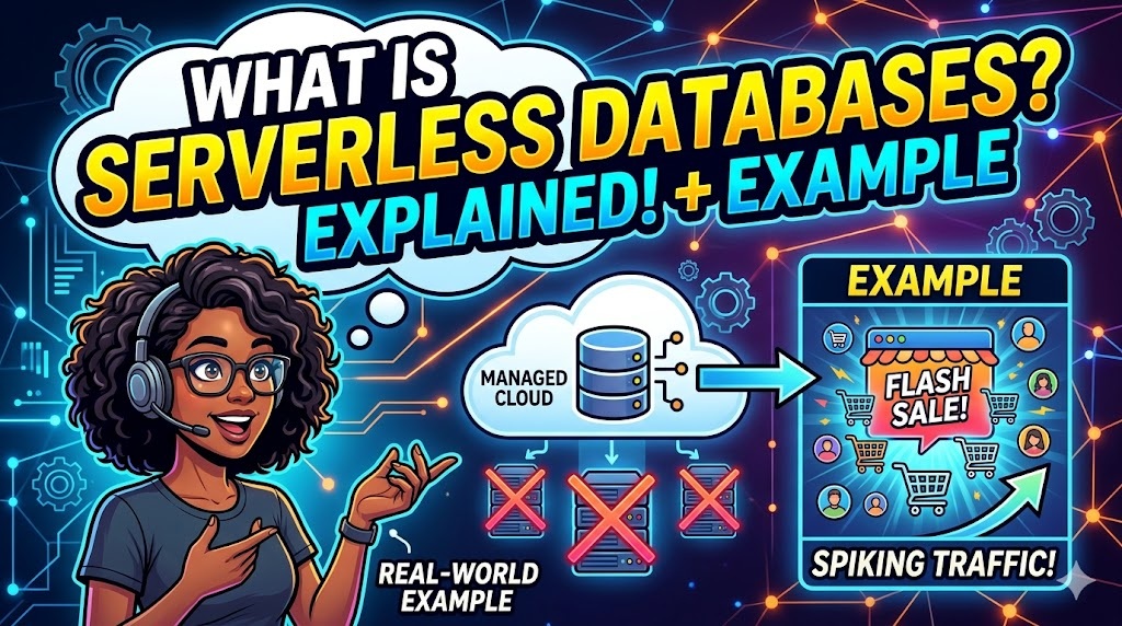 What is Serverless Databases explain with example in Telugu And English