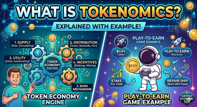 What is Tokenomics explain with example in Telugu And English