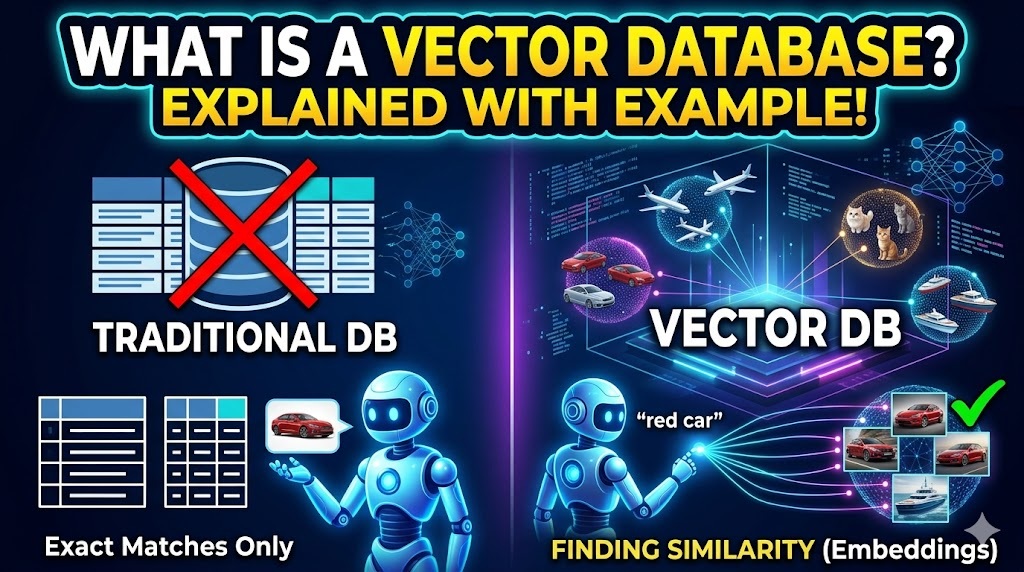 What is Vector Databases explain with example in Telugu And English
