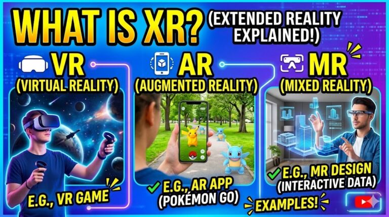What is XR (Extended Reality)explain with example in Telugu And English