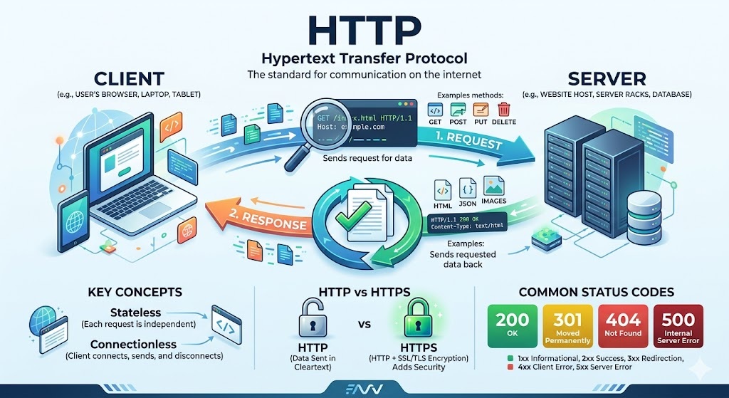 HTTP and Web Communication Basics telugu and english