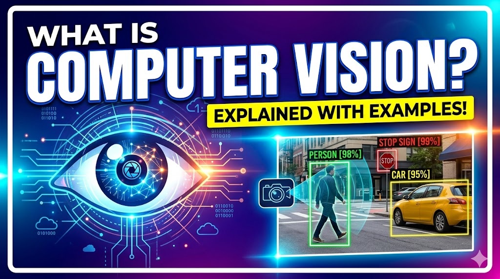 What is Computer Vision explain with example in Telugu And English