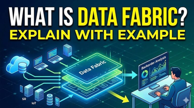 What is Data Fabric explain with example in Telugu and English