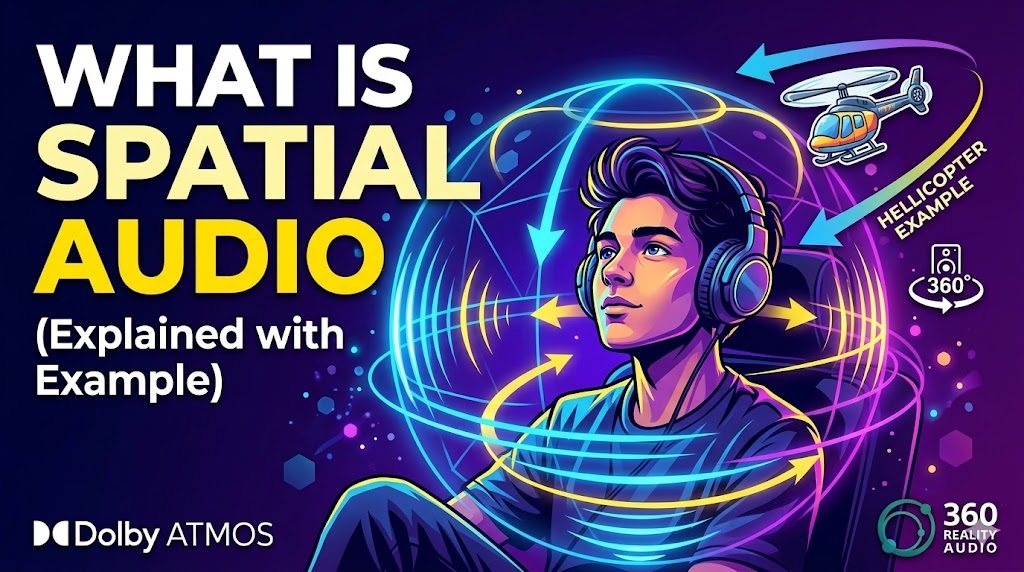 What is Spatial Audio explain with example in Telugu And English