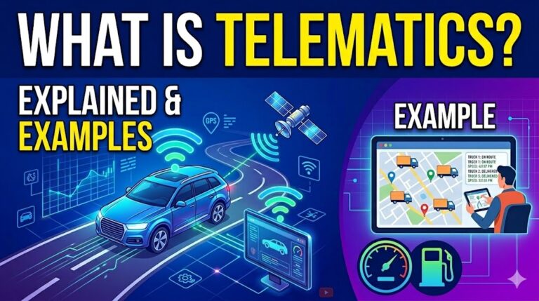 What is Telematics explain with example in Telugu And English