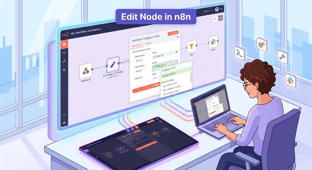 Edit filed node in n8n